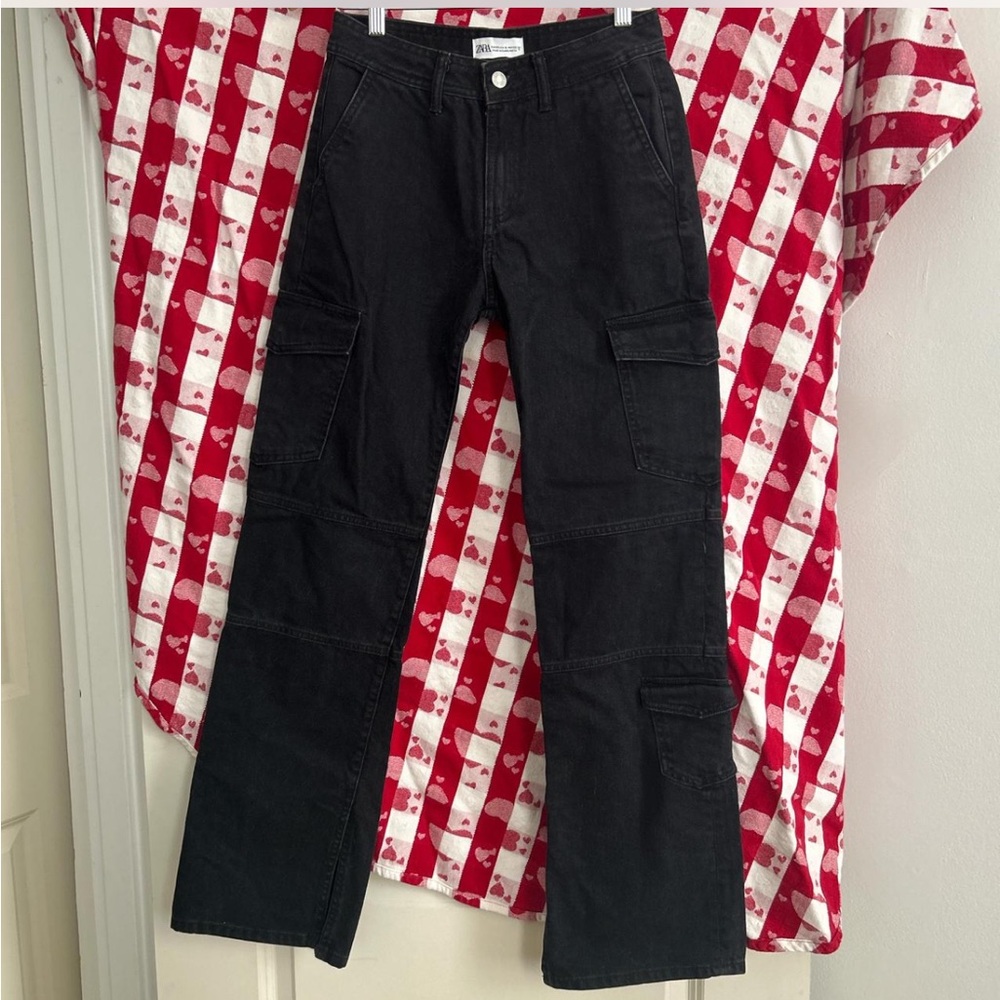Zara Black Straight Leg Jeans